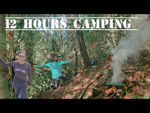 12 Hours Hammock Camping with wifey In the Forest 