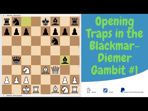 Opening Traps in the Blackmar-Diemer Gambit. #1 The Halosar Trap
