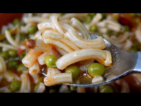 Pasta Piselli e Pancetta Tesa Calabrese versione Estiva