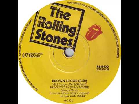 UK New Entry 1971 (75a) The Rolling Stones - Brown Sugar