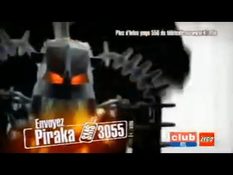 Rare Pub TV FR, Belge Concours Club RTL Piraka au 3055 - LEGO Bionicle 2006