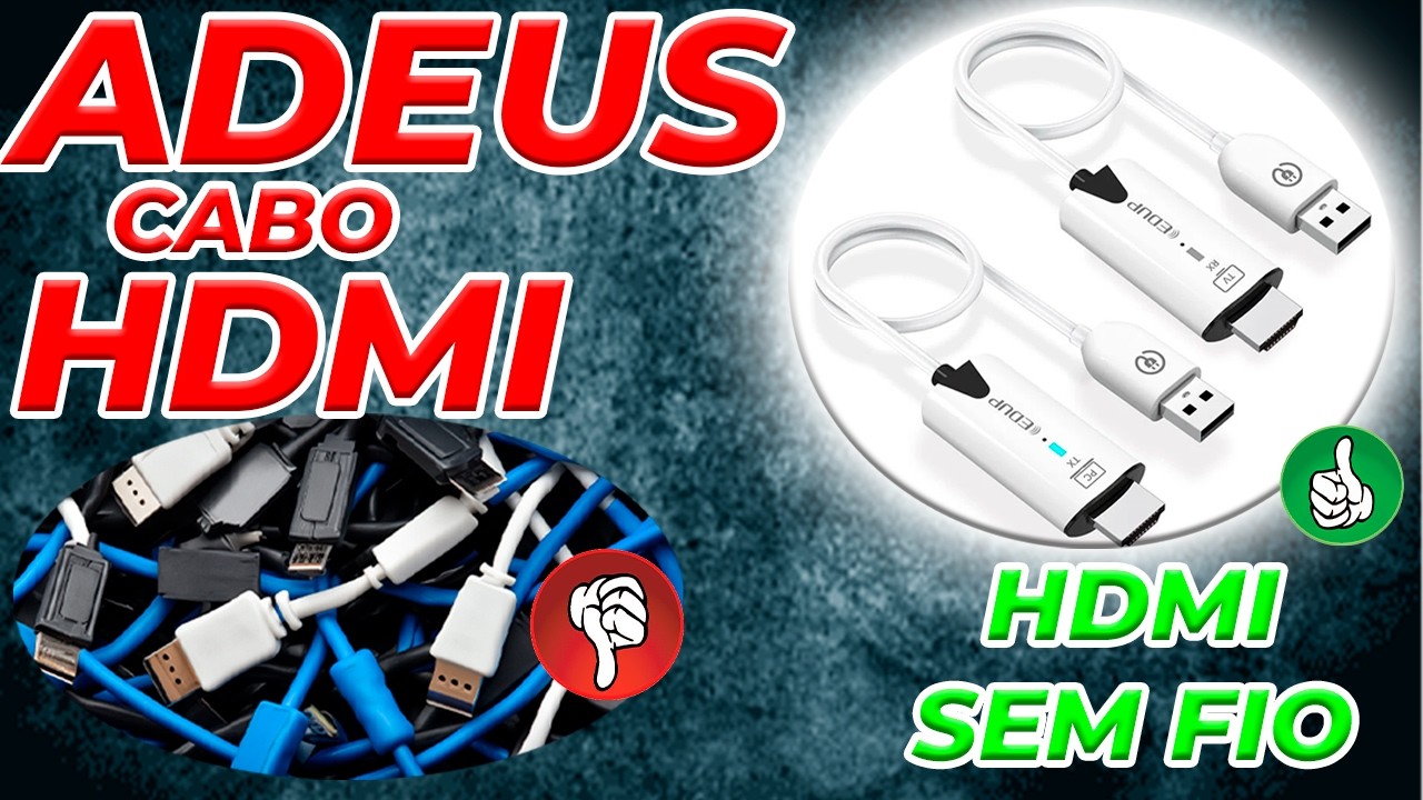 HDMI SEM CABO!!! Teste Completo e Análise! Vale a pena!? hdmi wifi