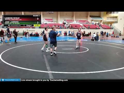 89-95 Lbs Round 3 - Jake Ladewig, North Hall Jr Trojans Vs Landon McKay, Tech Fall Wrestling Club