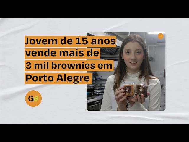 Com 15 anos, Maria Am&eacute;lia faz sucesso com seus bolinhos e vende os doces em escolas de Porto Alegre
