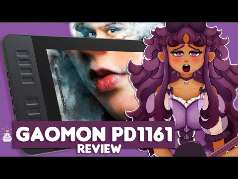 Is the Gaomon PD1161 worth it? | Beginner drawing monitor review & speedpaint!