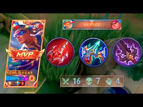 DON'T TRY THIS BUILD | GOLDLANE BRUNO BEST BUILD AND EMBLEM - MLBB