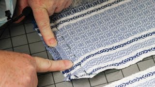 Folding Guide for Beautiful Woven Hems