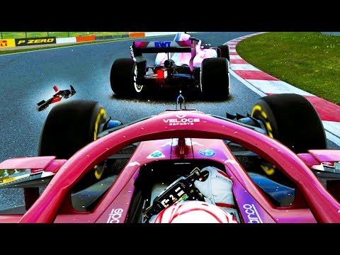 LAST LAP DRAMA & CONTROVERSY FOR ALFA ROMEO RACING?! - F1 2018 Career Mode Part 152