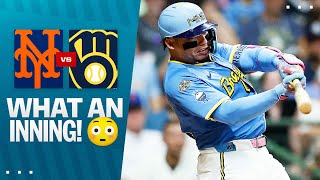 FULL INNING: William Contreras and the Brewers come-from-behind to score 4 runs in the 7th inning! 💪