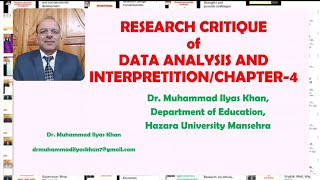 Research Critique of Data Analysis and Interpretation/Chapter-4