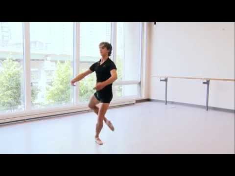 Francesco Gabriele Frola demonstrating a pirouette