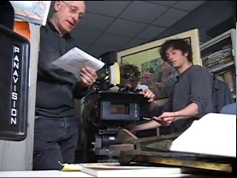 Roberto de angelis sur le tournage de L'empire des loups Joke