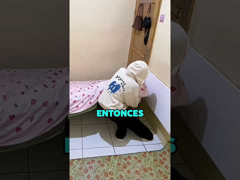 ELLA VIVE en una HABITACIÓN MUY PEQUEÑA pero hay SOLUCIÓN👍🤯 #shorts #curiosidades #wow #divertido
