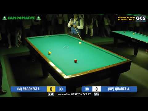QUARTA vs RAGONESI 4th ​​D.F. 5th OPEN BILLIARD TOURNAMENT CAMPOMARTE 2018 @TREDICALCIO