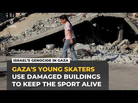 Gaza's young skateboarders turn war rubble into makeshift skate parks