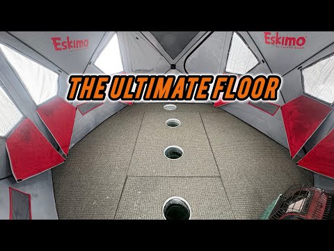 EASY DIY ICE SHACK FLOOR! ULTIMATE FLOOR FOR ICE CAMPING 
