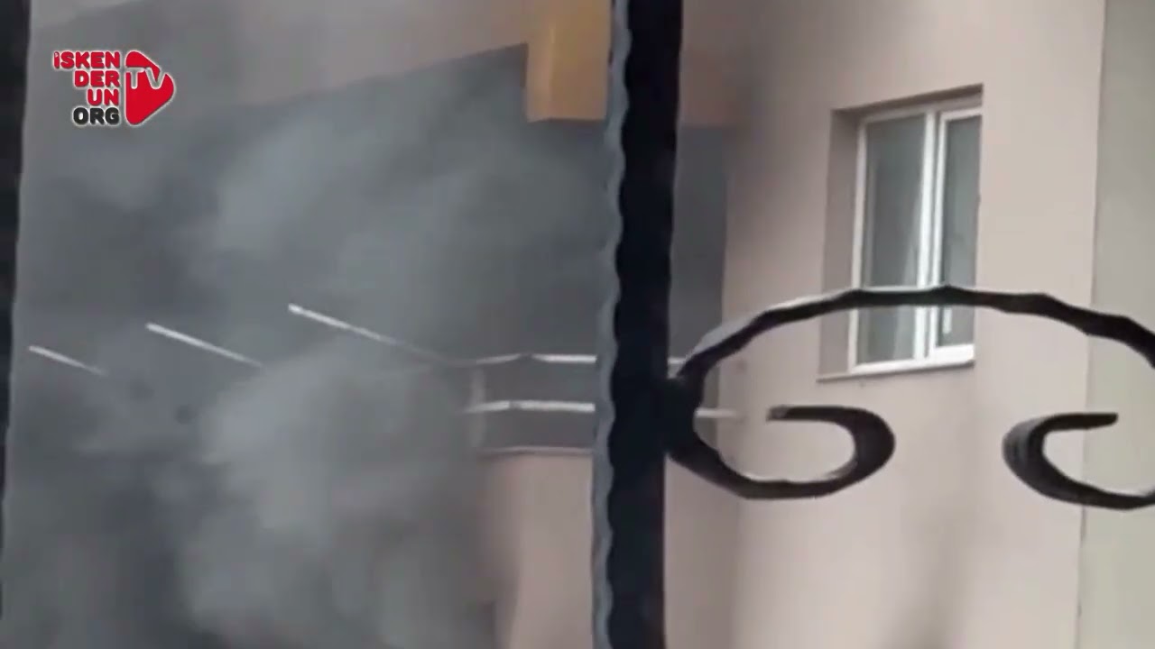 İşçilerin Kaldığı Dairede Yangın Paniği…