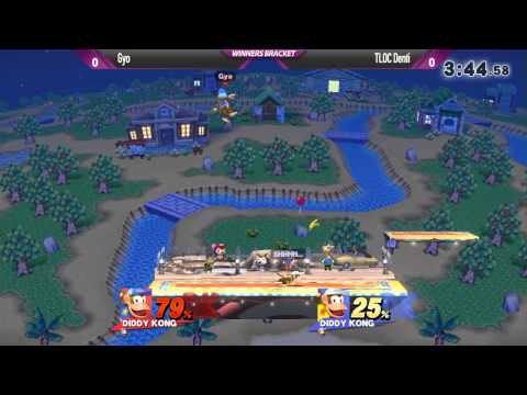 SW13 Smash Wii U - Gyo (Blue Diddy, ROB) vs TLOC Denti (Yellow Diddy, Sheik) - Winners Bracket