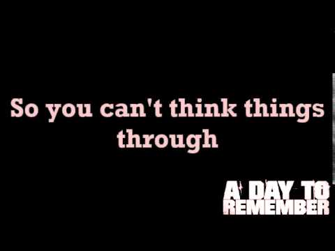 A Day To Remember -  Good Things (Lyrics)