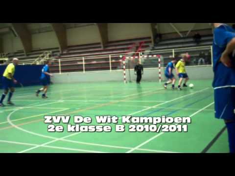 Z.V.V. de Wit kampioen 2e klasse B zaalvoetbal Tilburg seizoen 2010 / 2011