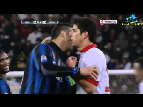 Cristian Chivu punches Marco Rossi in the face [HD]