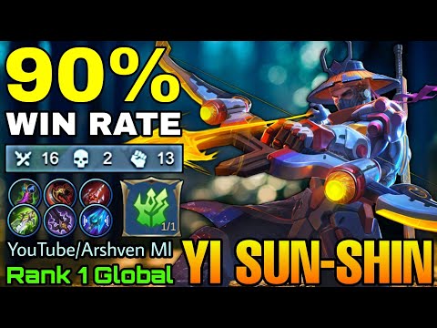 90% Win Rate YSS Deadly Jungler! - Top 1 Global Yi Sun Shin by YouTube/Arshven Ml - Mobile Legends