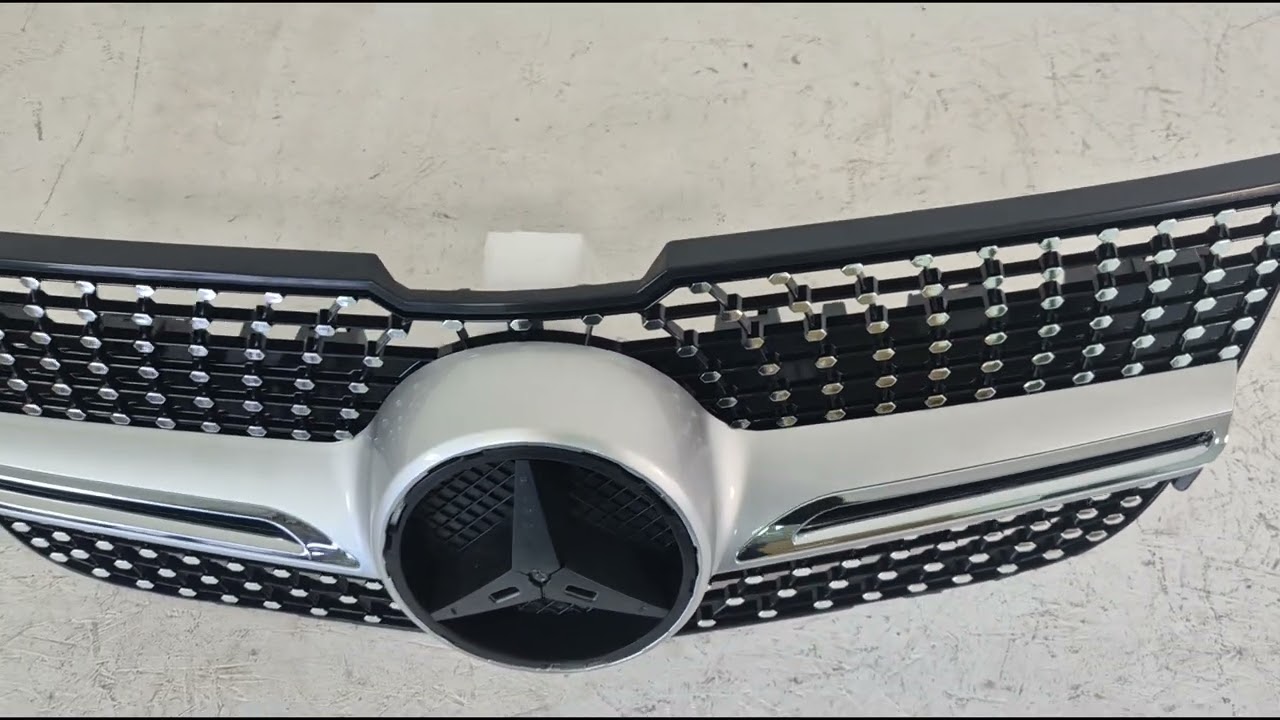 Mercedes GLK-klasse X204 2008–2015 Kølergitter foran Diamond Silver (2013-2015) Video 1
