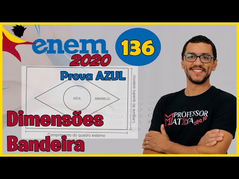 Questão 136  | Prova Azul | ENEM 2020 | Gabarito Matemática | Bandeira