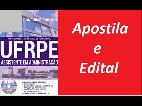 Edital Apostila Assistente em Administração Concurso UFR-PE
