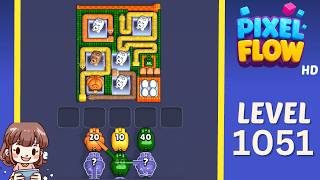 Pixel Flow Level 1051 Solution Walkthrough