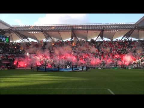 Oprawa kibiców Legii przed meczem z Wisłą Kraków