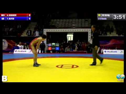 GGP2013 / GEBEKOV Artem (RUS) - ALIYEV Yashar (AZE) - FS 55 kg 1/4 final match