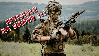 INVISIBLE Airsoft M4 SNIPER !!! 40 KILLS / 0 Deaths  !!!