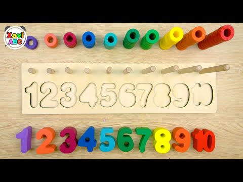Educational Video for Toddlers | Learn to Count 1 to 10, Numbers and Colors with 1 2 3 Toys