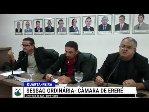SESSÃO ORDINARÍADA CÂMARA DE ERERÉ AO VIVO