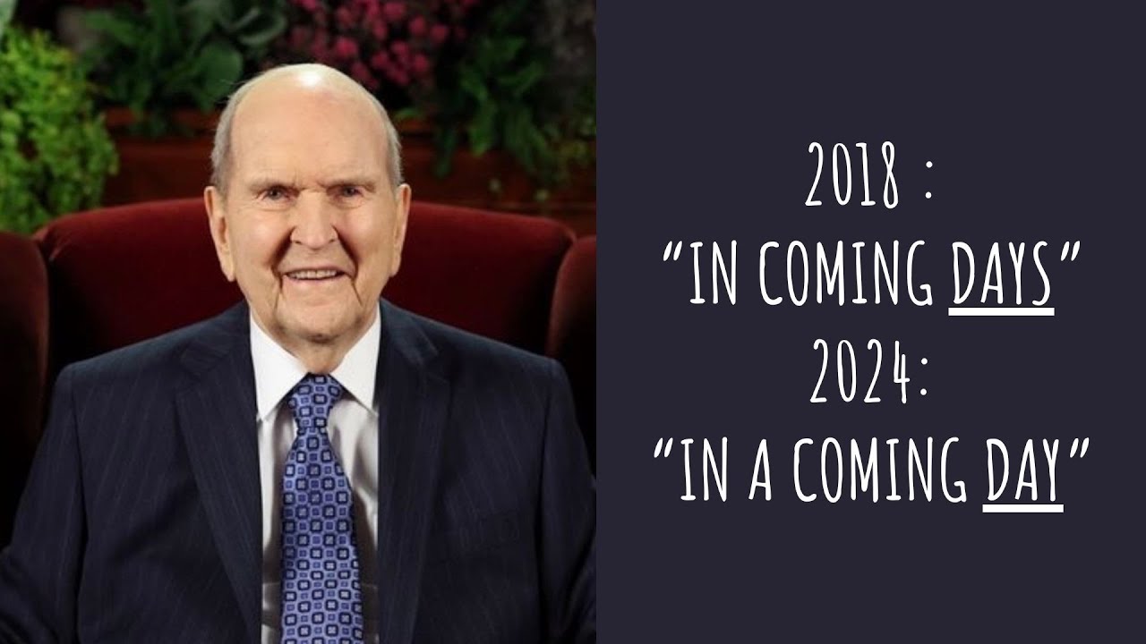 "In a Coming Day" vs "In Coming Days" Is There a Difference? | Pres. Nelson | General Conference