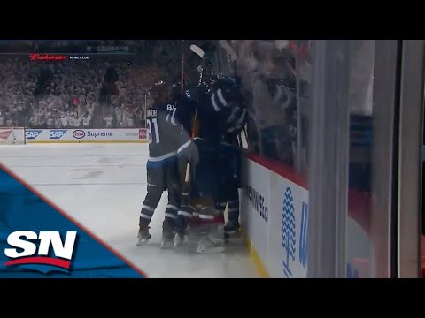 Jets' Adam Lowry Buries Rebound To Even Game With 22 SECONDS Remaining vs. Golden Knights