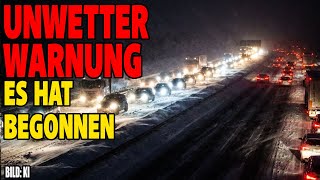 Unwetter Warnung - Es hat begonnen - Starke Schneefälle setzen ein