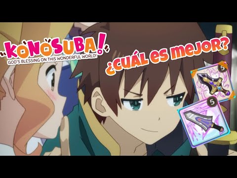 Konosuba Fantastic Days! |  ¿Qué arma es mejor? arma legendaria vs arma de personaje ( nivel 5 )