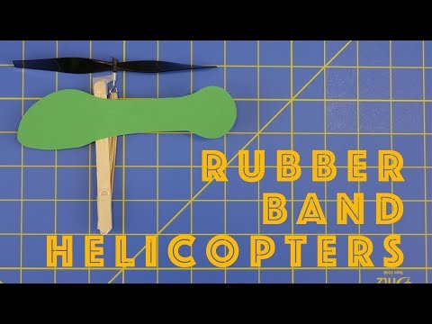 Young Engineers: How to Make Rubber Band Helicopters - Engineering projects for kids