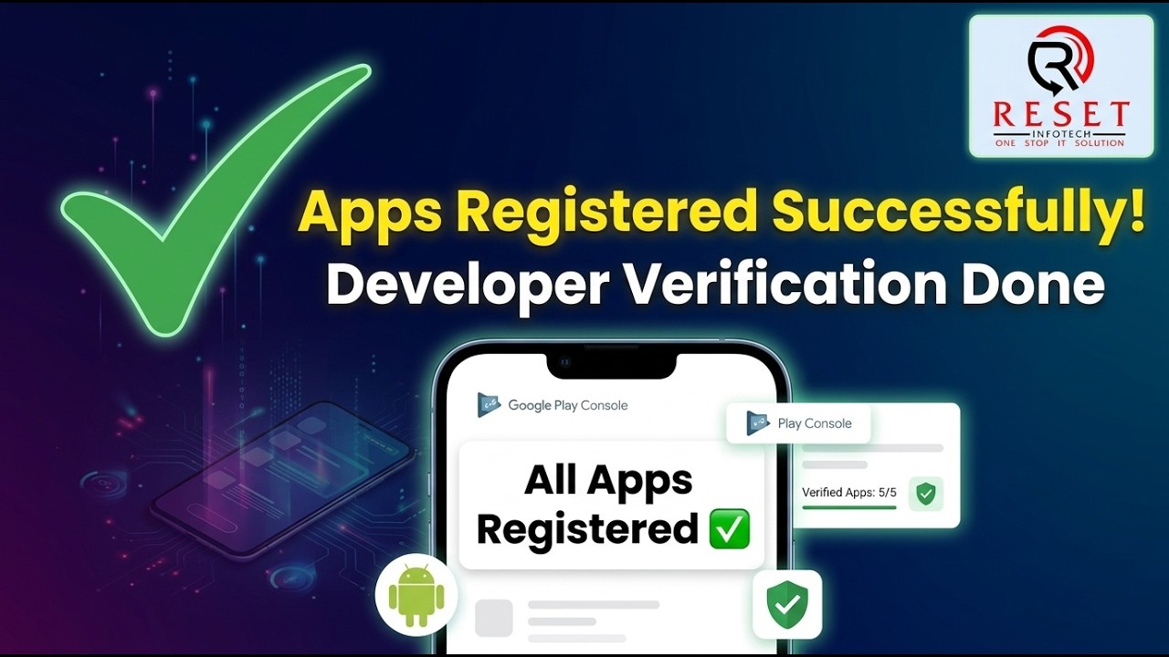 🎉 All Apps Successfully Registered! Android Developer Verification Complete (2026 Guide)