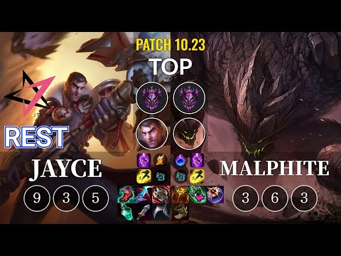 JT Rest Jayce vs Malphite Top - KR Patch 10.23
