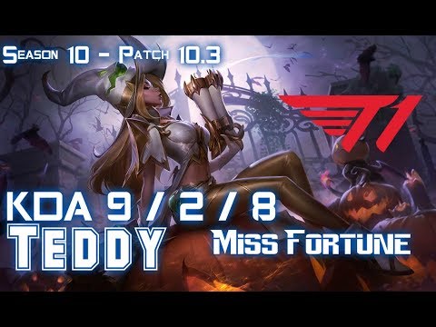 T1 Teddy MISS FORTUNE vs KALISTA ADC - Patch 10.3 KR Ranked