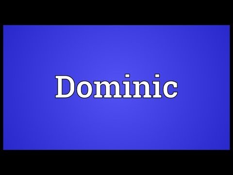 Dominic Meaning