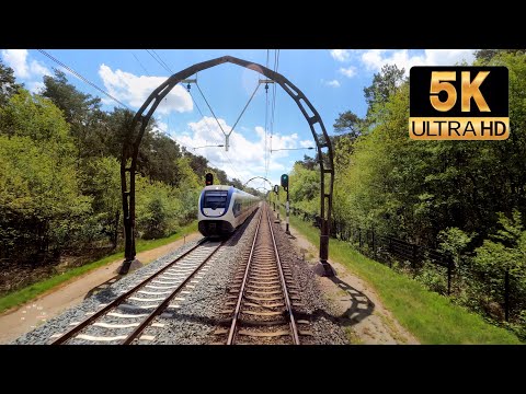 [5K] Unique Concrete Overhead Wire Portals: Almere - Utrecht & Spotter! CABVIEW HOLLAND 21mei 2021