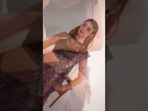 Wine Elegant Lurex Brasso Saree with Floral Viscose Brasso Work & Silk Blouse Piece