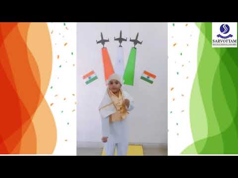 Freedom fighter Role play by Arsh Mittal of Grade 2