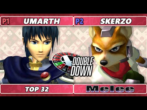 Double Down 2022 Top 32 - Umarth (Marth) Vs. Skerzo (Fox) SSBM Melee Tournament