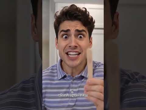 The Mystery of the Vanishing Ice Cream! 🍦😱  #funny #comedy #fail #KitchenPrank #ViralComedy
