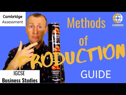 Methods of production IGCSE (O-level)Business inc. past paper solution for updated 2020 CIE syllabus